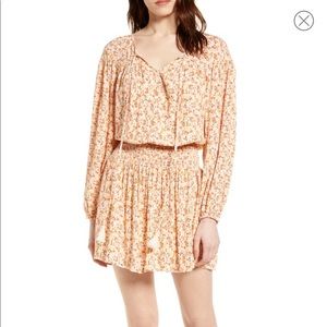 ALL IN FAVOR Cottagecore Floral Print Mini Dress size Small